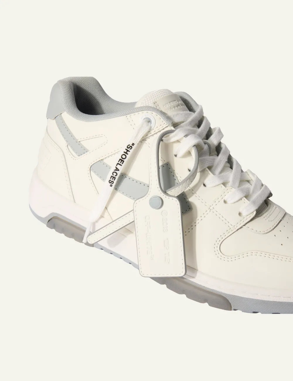 OFF WHITE OUT OF OFFICE CALF LEATHER WHITE/GREY