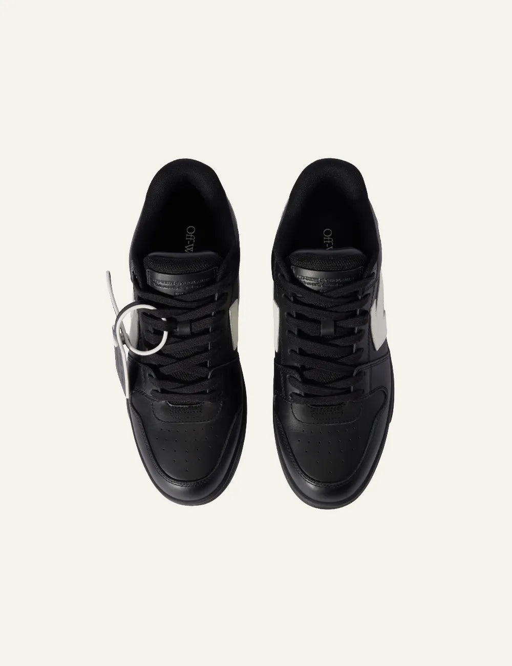 OFF WHITE OUT OF OFFICE CALF LEATHER BLACK/WHITE