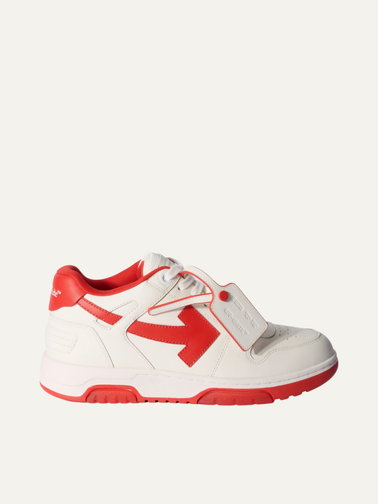 OFF WHITE OUT OF OFFICE CALF LEATHER RED