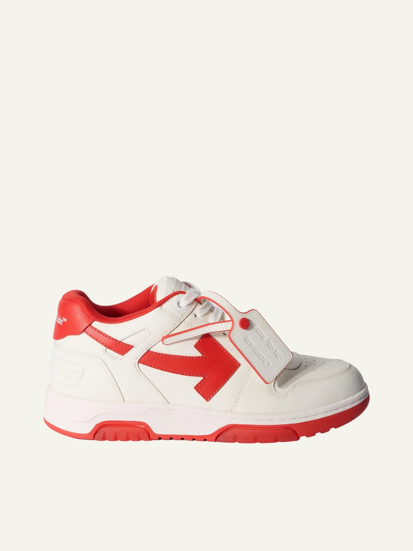 OFF WHITE OUT OF OFFICE CALF LEATHER RED