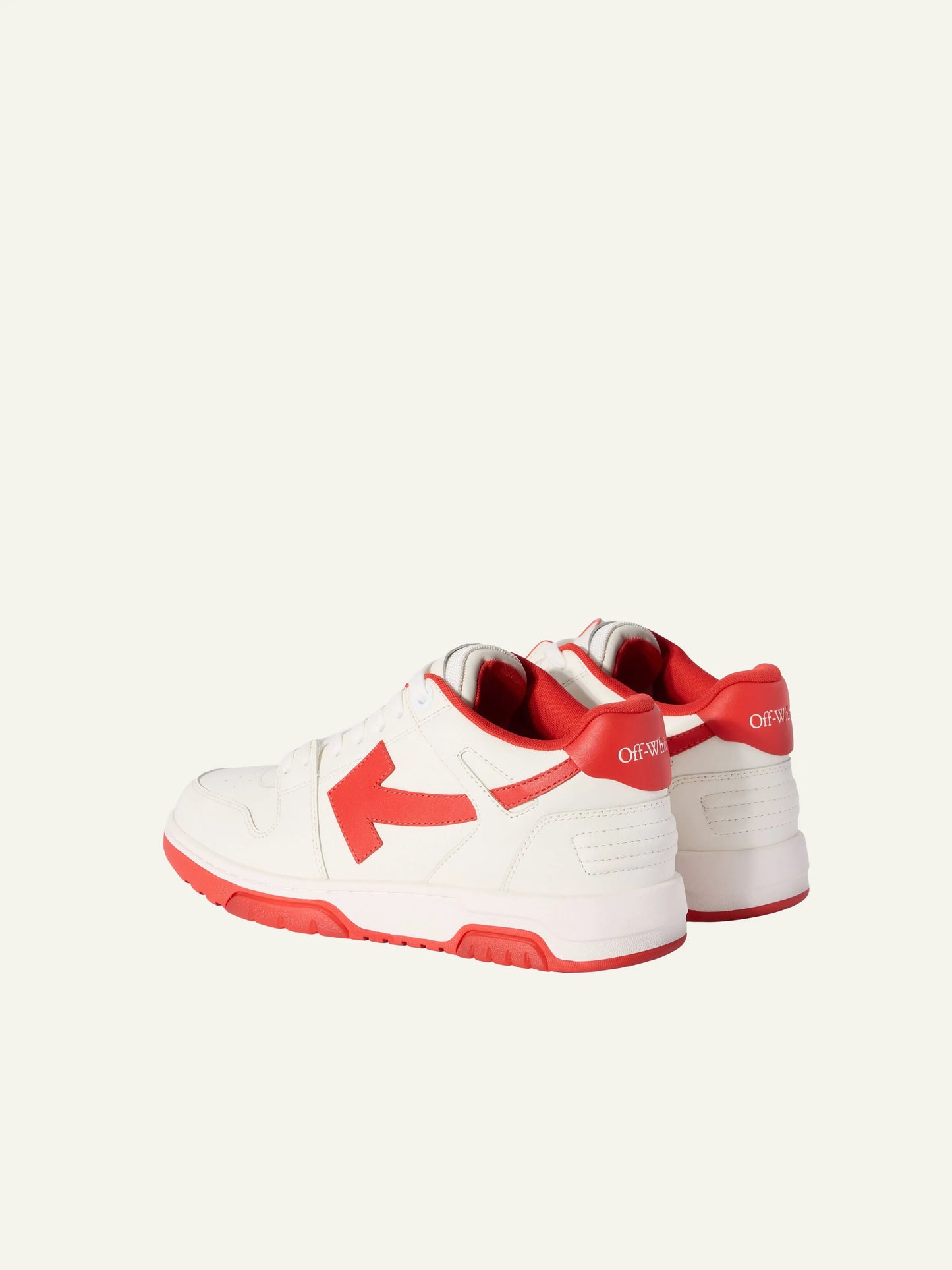OFF WHITE OUT OF OFFICE CALF LEATHER RED