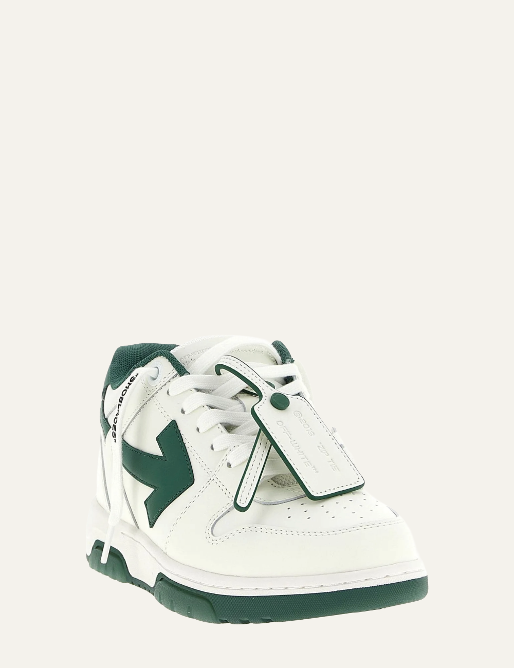 OFF WHITE OUT OF OFFICE CALF LEATHER GREEN