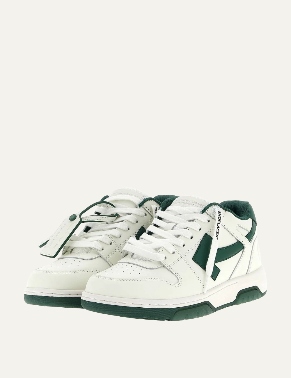 OFF WHITE OUT OF OFFICE CALF LEATHER GREEN