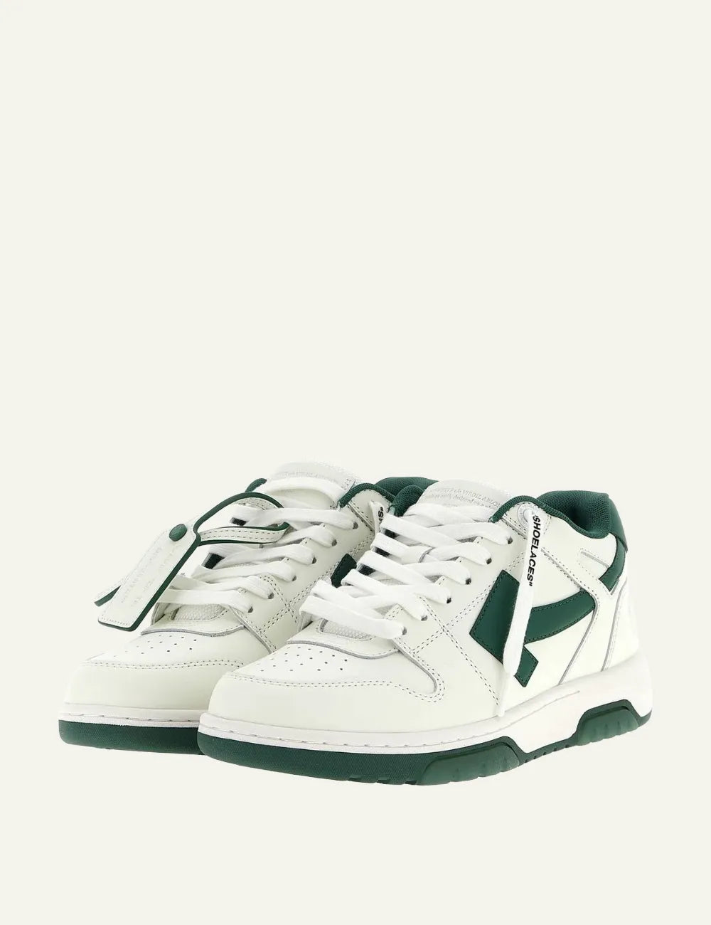 OFF WHITE OUT OF OFFICE CALF LEATHER GREEN