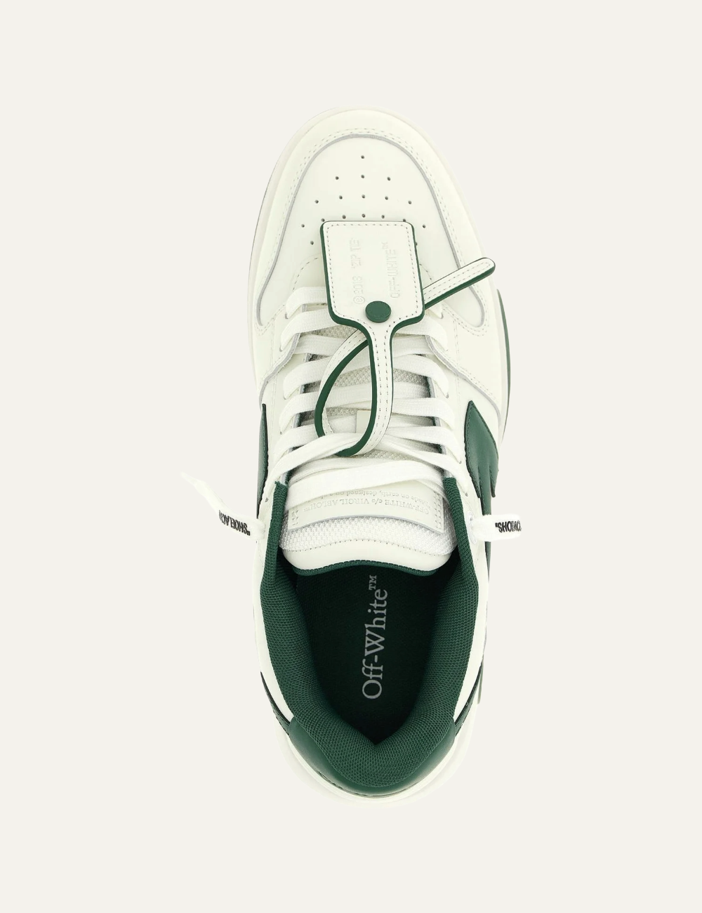 OFF WHITE OUT OF OFFICE CALF LEATHER GREEN