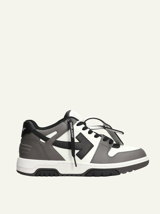 OFF WHITE OUT OF OFFICE CALF LEATHER DARK GREY