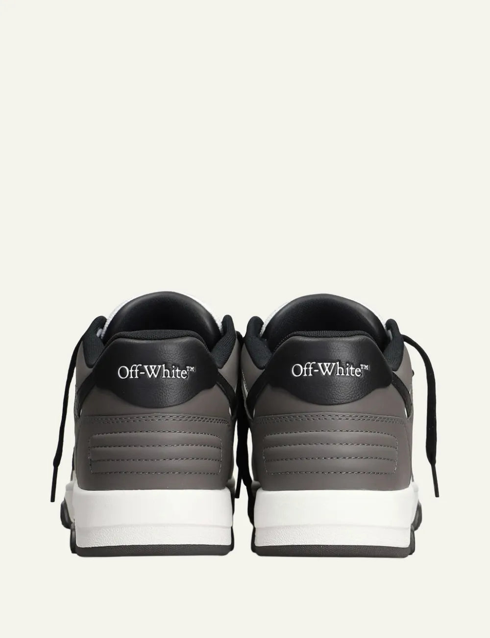 OFF WHITE OUT OF OFFICE CALF LEATHER DARK GREY