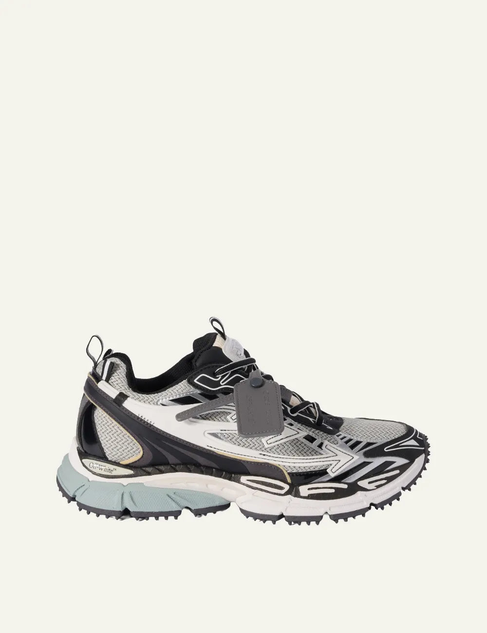OFF WHITE OW BE RIGHT BACK MESH LIGHT GREY/BLACK