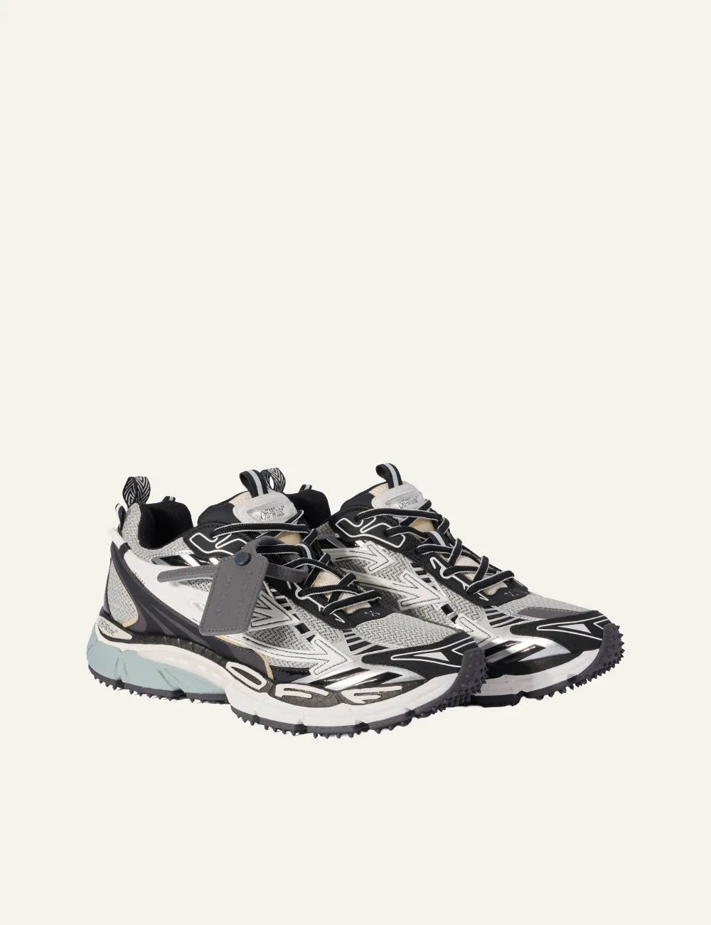 OFF WHITE OW BE RIGHT BACK MESH LIGHT GREY/BLACK