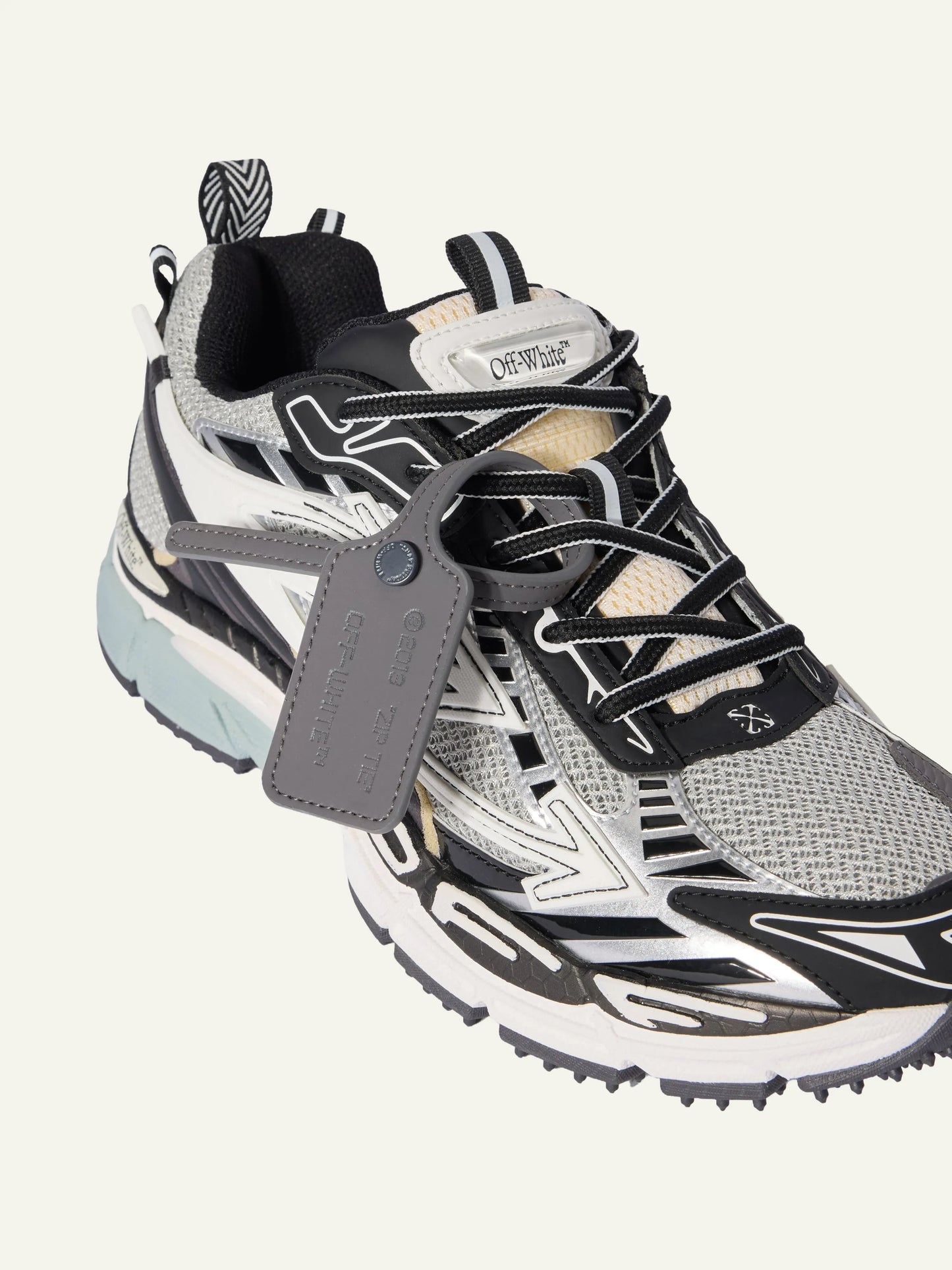 OFF WHITE OW BE RIGHT BACK MESH LIGHT GREY/BLACK