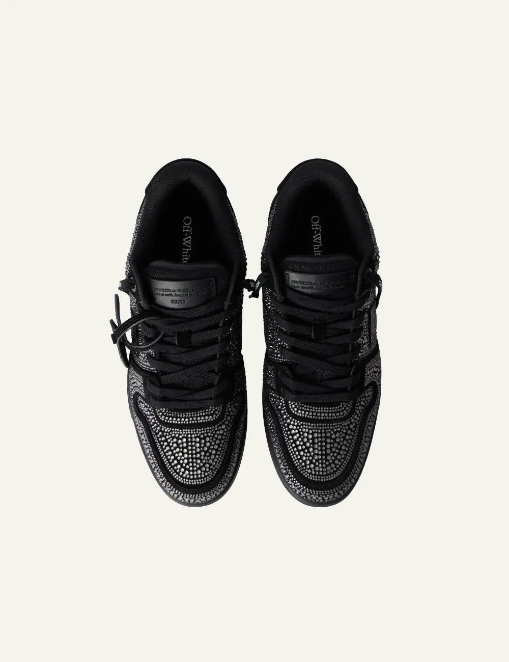 OFF WHITE OUT OF OFFICE STRASS BLACK