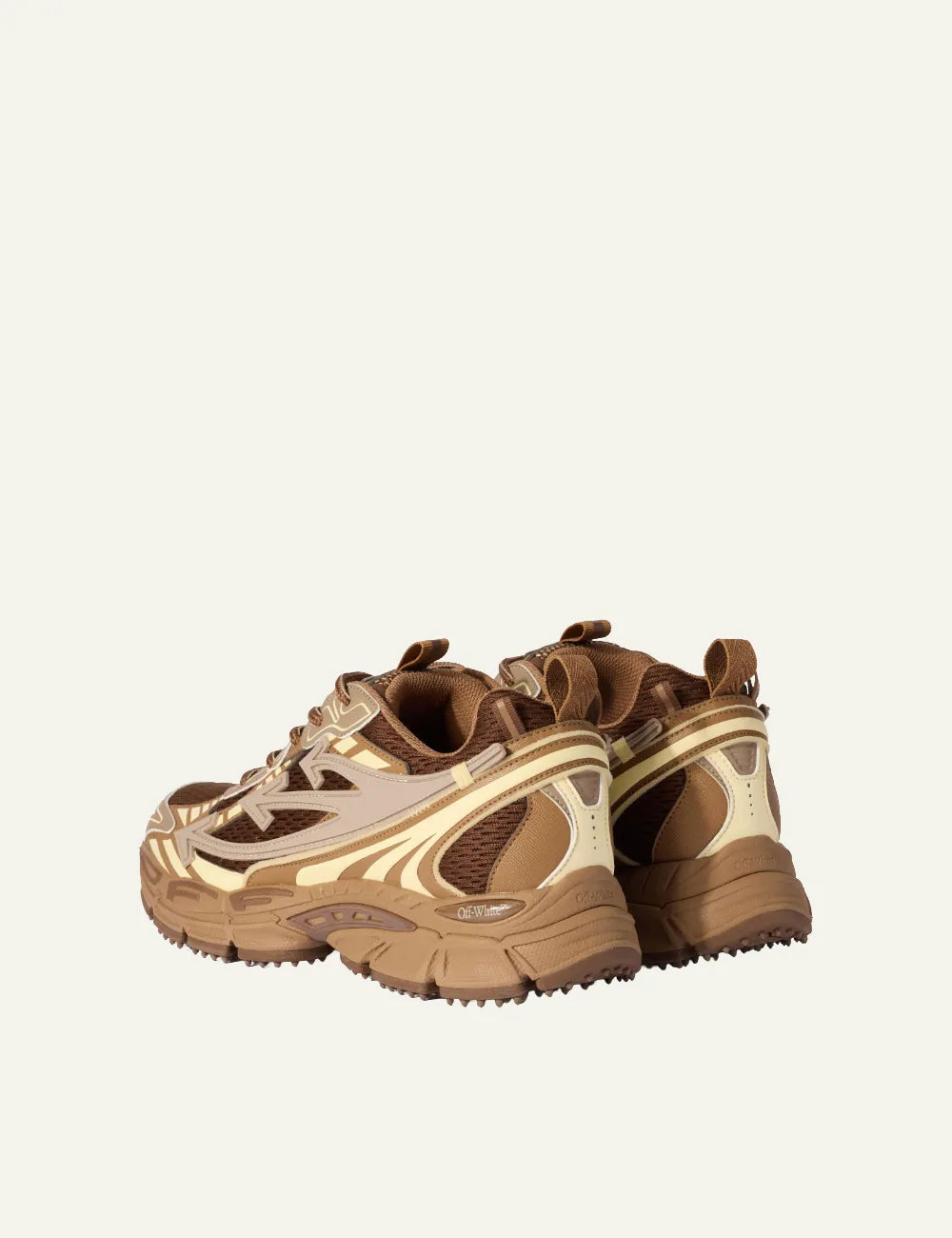 OFF WHITE OW BE RIGHT BACK DARK BROWN/CREAM