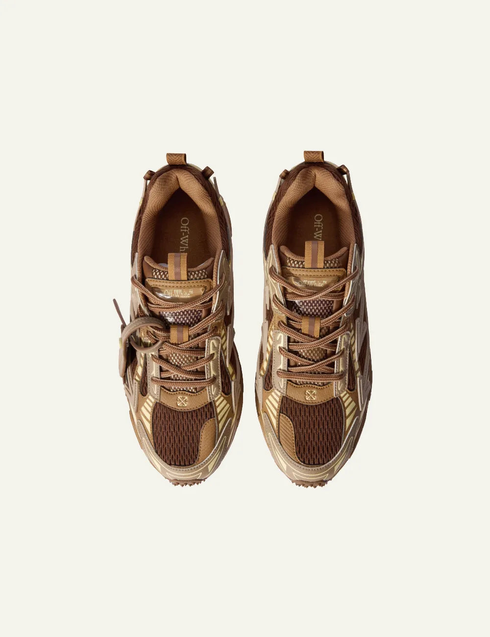 OFF WHITE OW BE RIGHT BACK DARK BROWN/CREAM