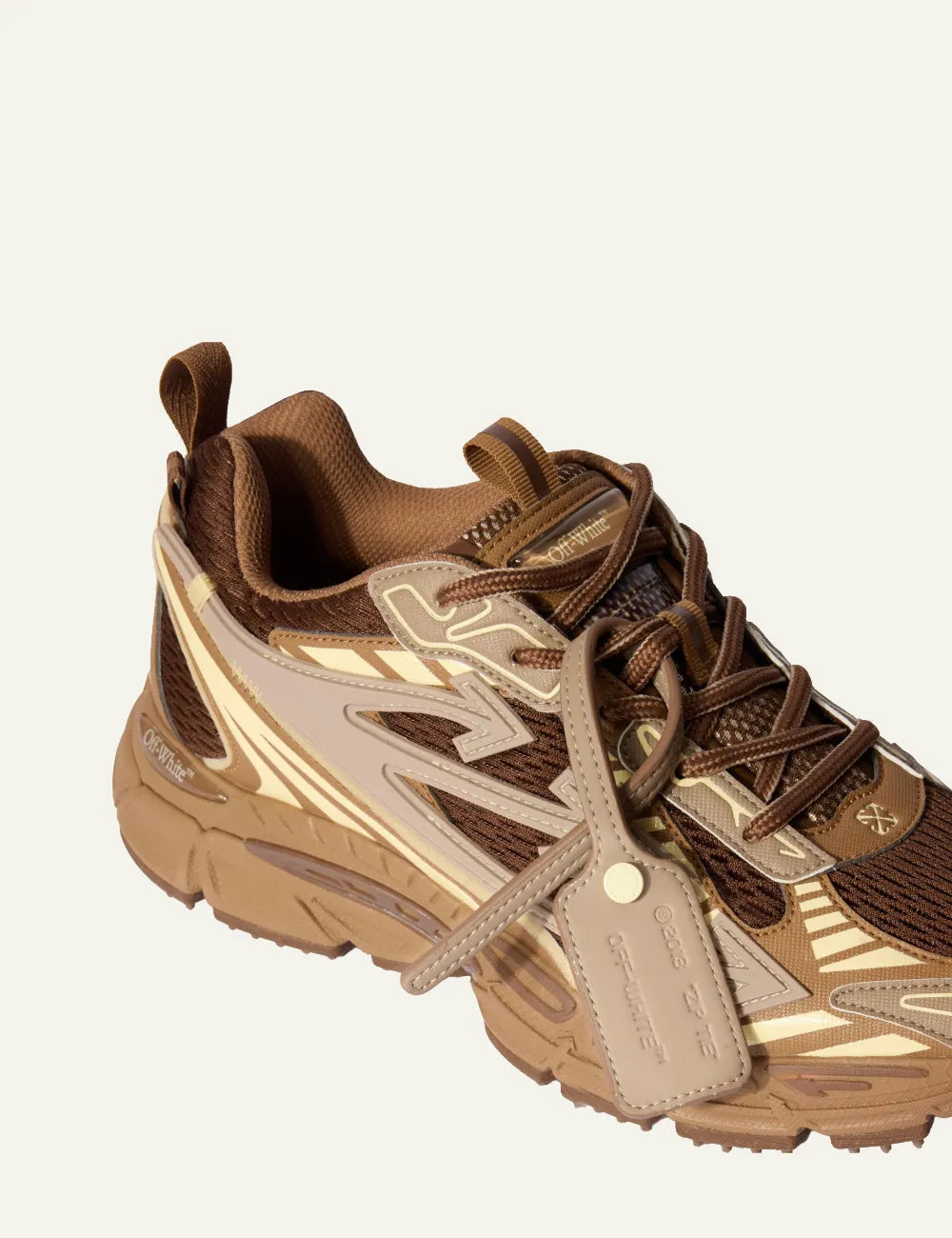 OFF WHITE OW BE RIGHT BACK DARK BROWN/CREAM