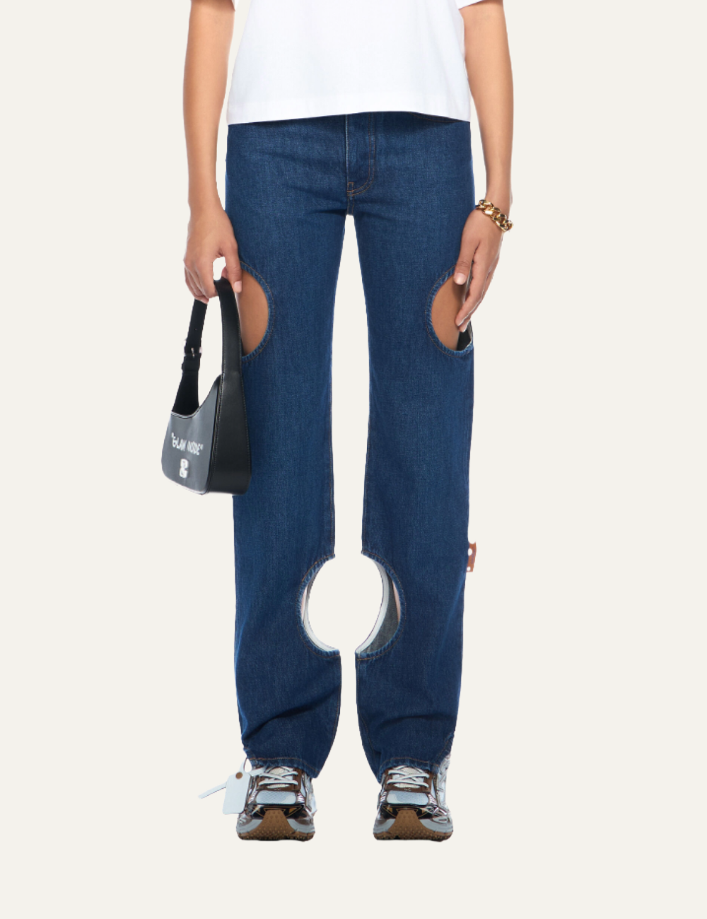 OFF WHITE METEOR DENIM PANTS MEDIUM BLUE