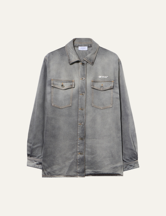 OFF WHITE INK ARROW DENIM SHIRT