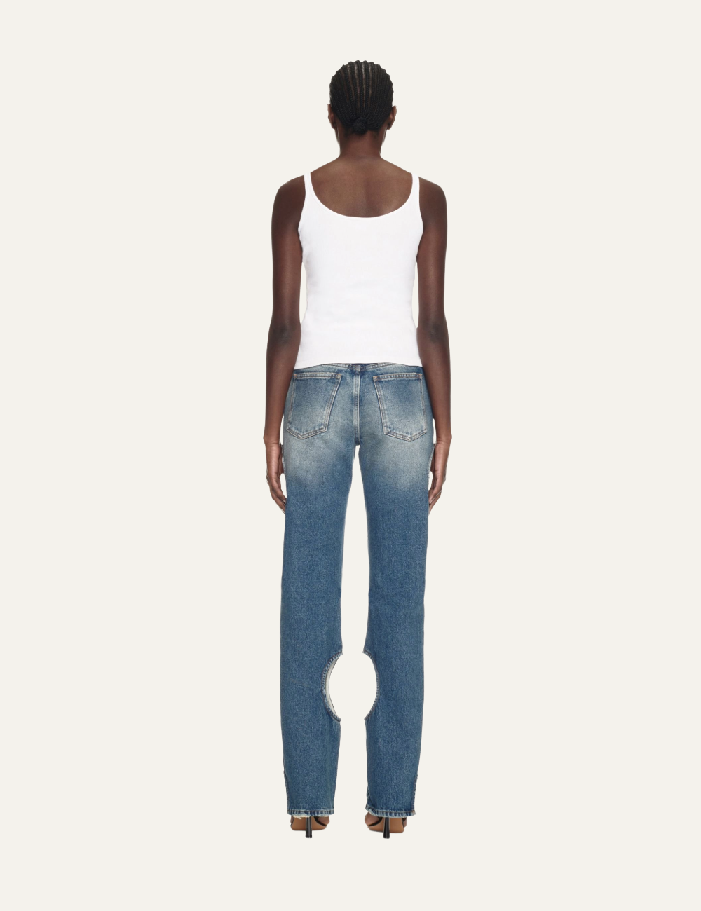 OFF WHITE OFF STAMP RIB TANK TOP WHITE