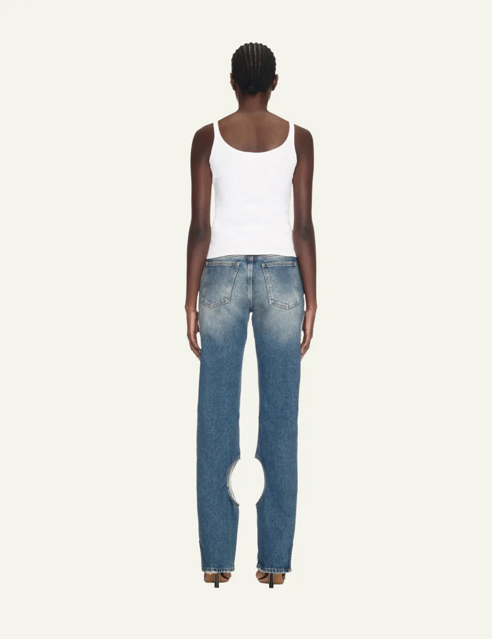 OFF WHITE OFF STAMP RIB TANK TOP WHITE