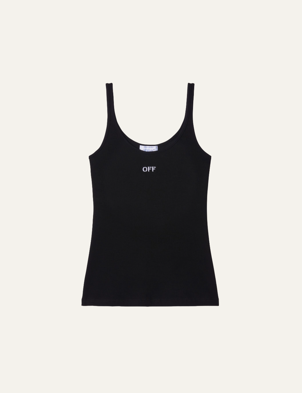 OFF WHITE OFF STAMP RIB TANK TOP BLACK