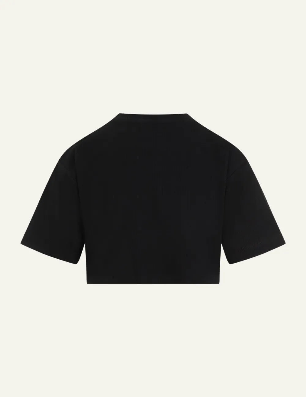 OFF WHITE OFF STAMP RIB CROPPED TEE BLACK