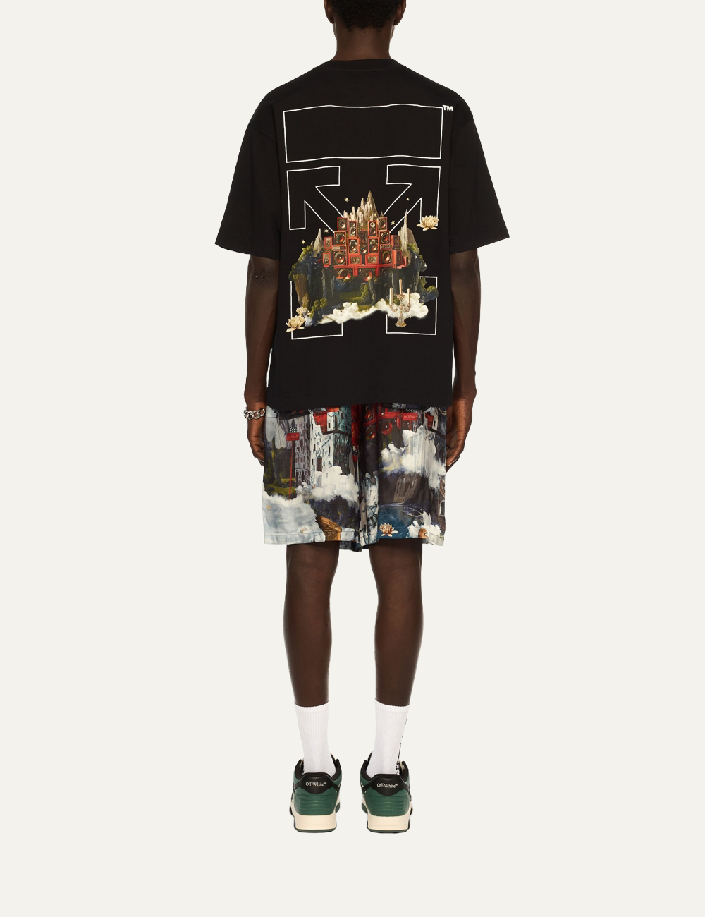 OFF WHITE LANDSCAPE ARROW SKATE S/S TEE