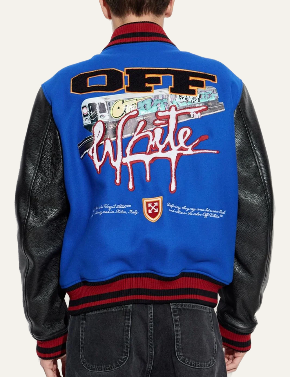 OFF WHITE TRAIN OFF LEA WOOL VARSITY
