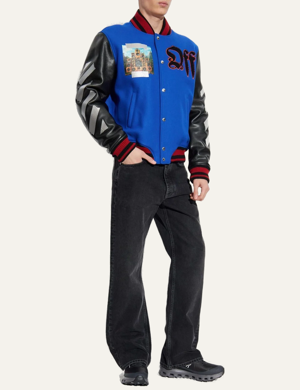 OFF WHITE TRAIN OFF LEA WOOL VARSITY