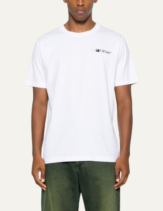 OFF WHITE INK ARROW SLIM TEE WHITE/BLACK