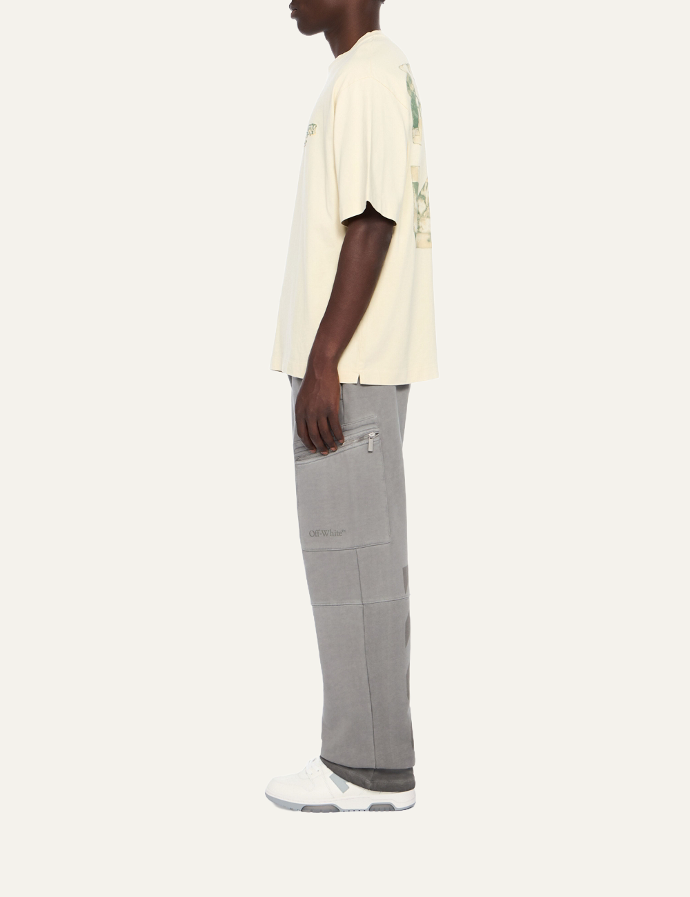 OFF WHITE CLOUDY ARROW SKATE S/S TEE