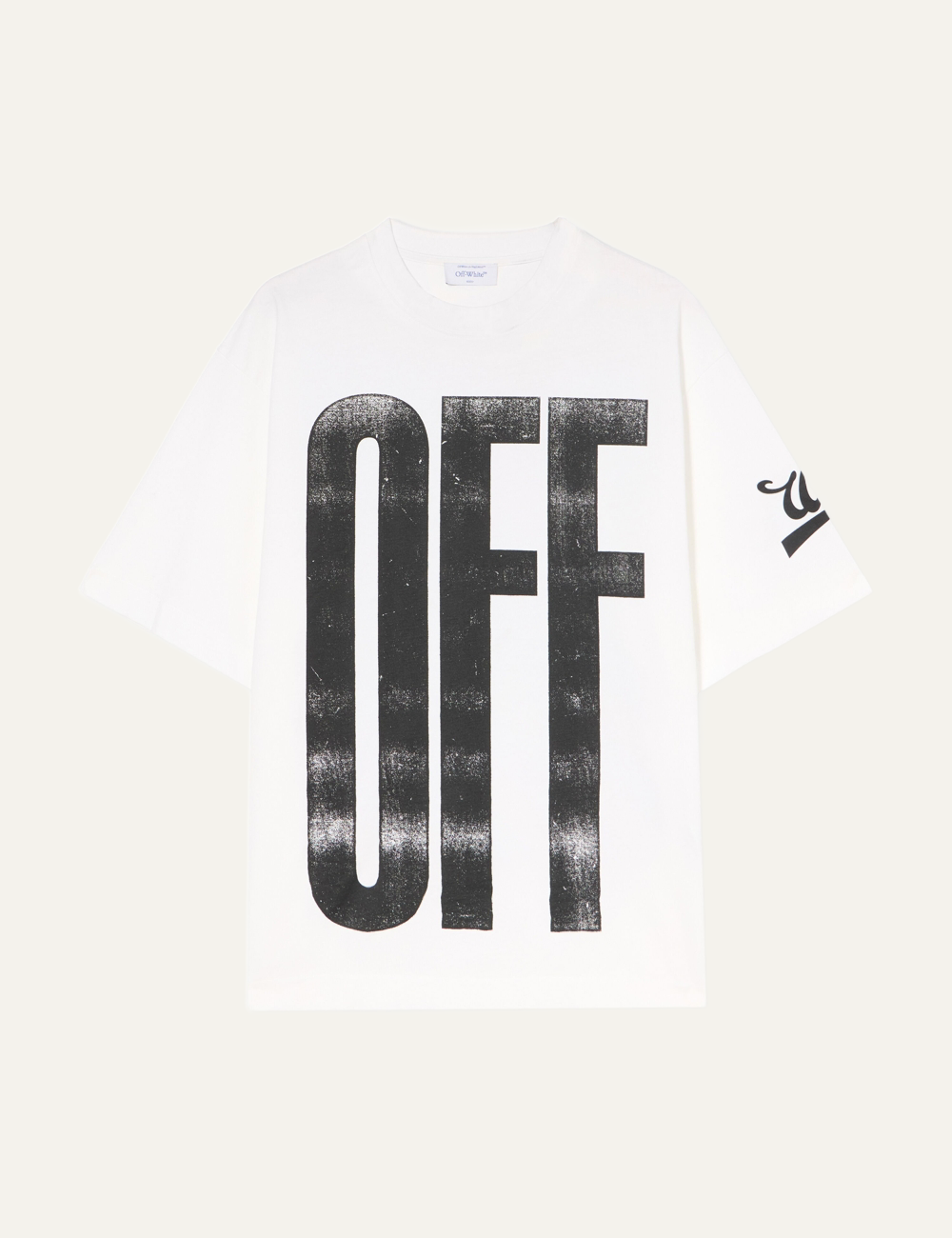 OFF WHITE BIG OFF DIAG SKATE S/S TEE
