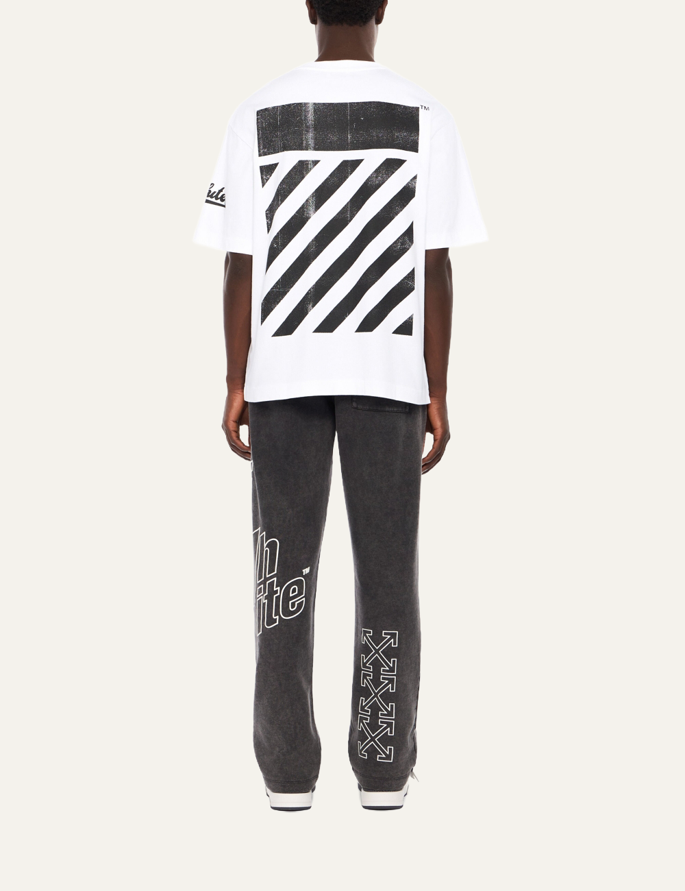 OFF WHITE BIG OFF DIAG SKATE S/S TEE