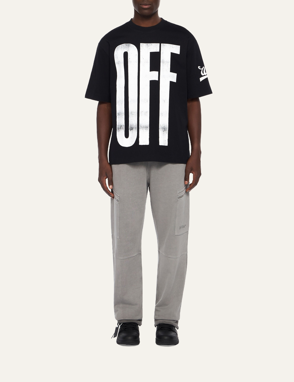 OFF WHITE BIG OFF DIAG SKATE S/S TEE