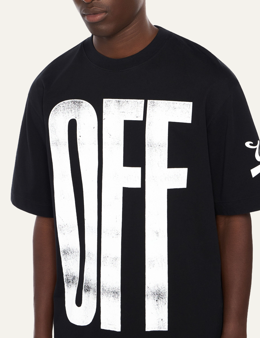 OFF WHITE BIG OFF DIAG SKATE S/S TEE