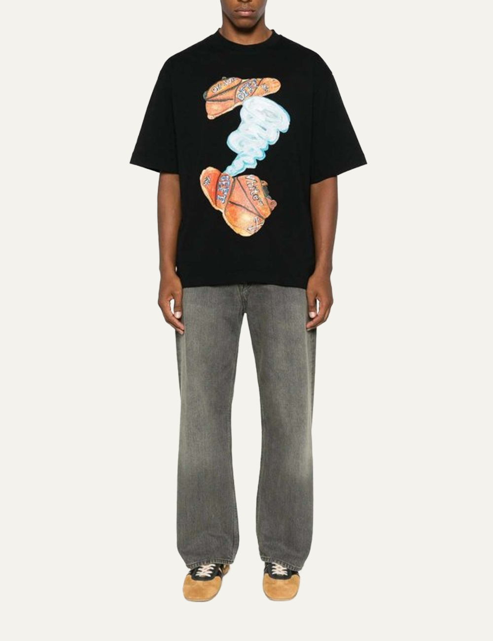 OFF WHITE SHIMADA DIAG SKATE S/S TEE