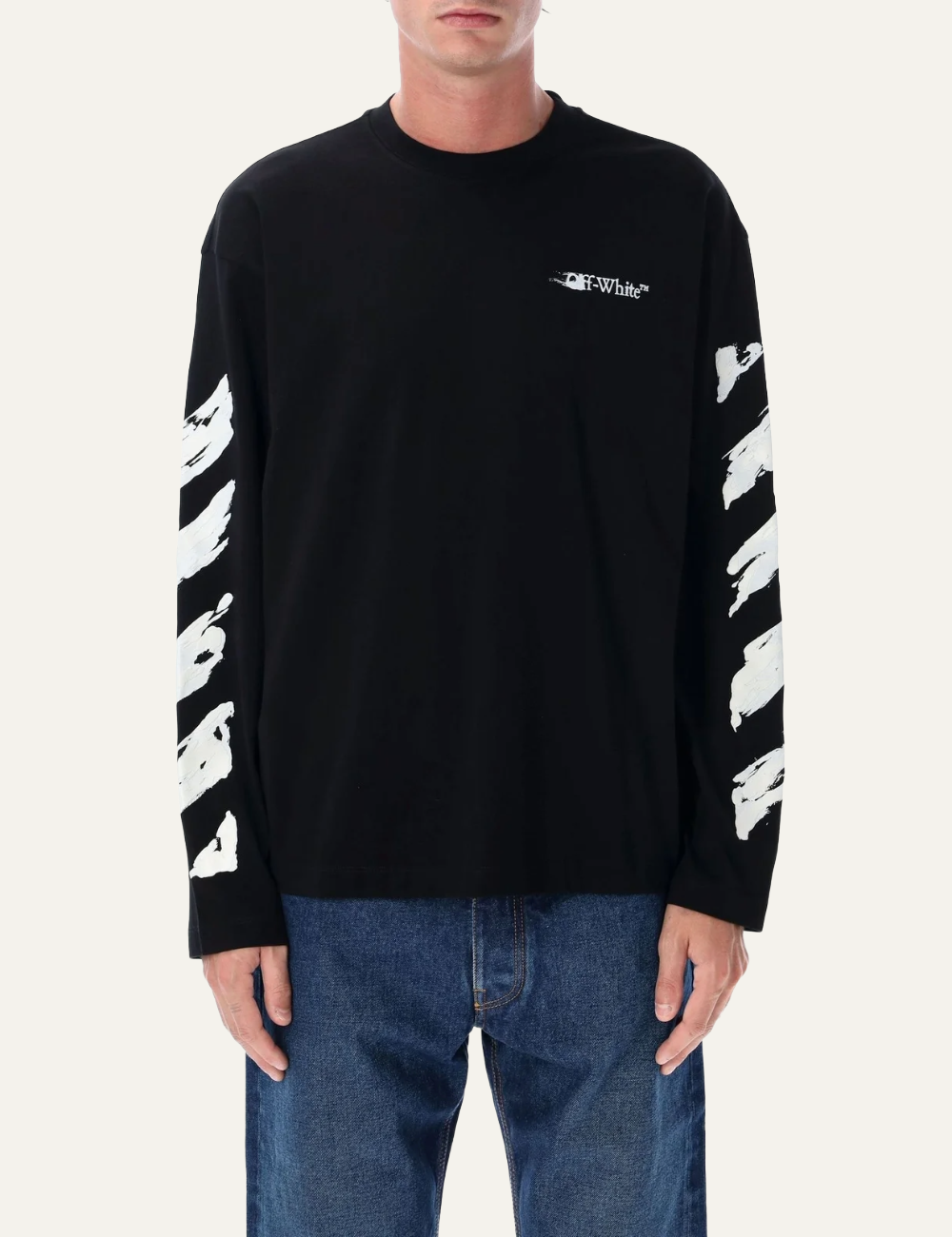 OFF WHITE INK ARROW 90S SKATE L/S TEE BLACK