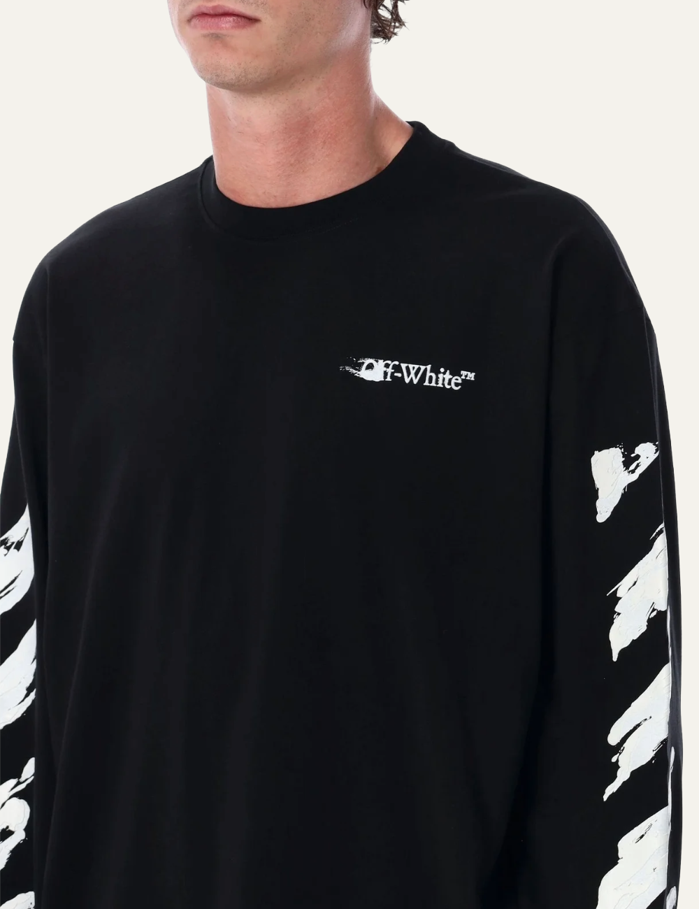 OFF WHITE INK ARROW 90S SKATE L/S TEE BLACK