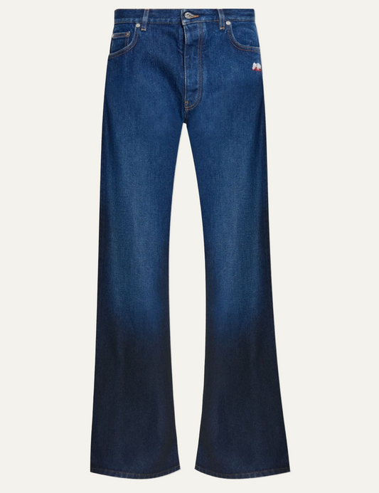 OFF WHITE SPRAY DIAG RELAX JEANS