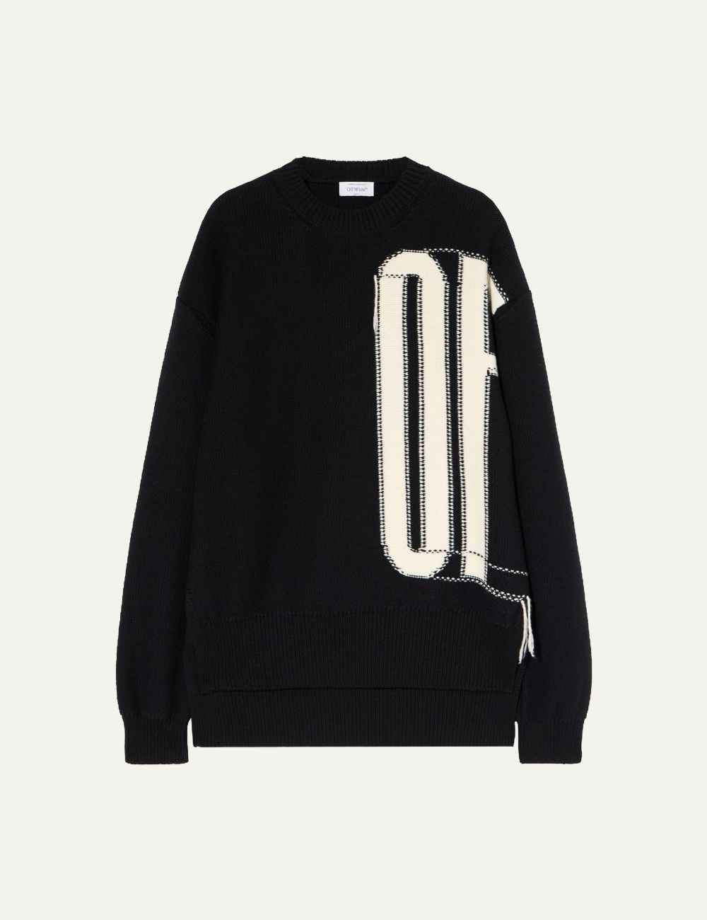 OFF WHITE BIG OFF KNIT CREWNIECK