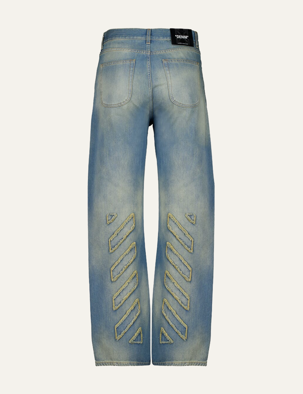 OFF WHITE DIAG RAW PATCH 90S SKATE JEAN