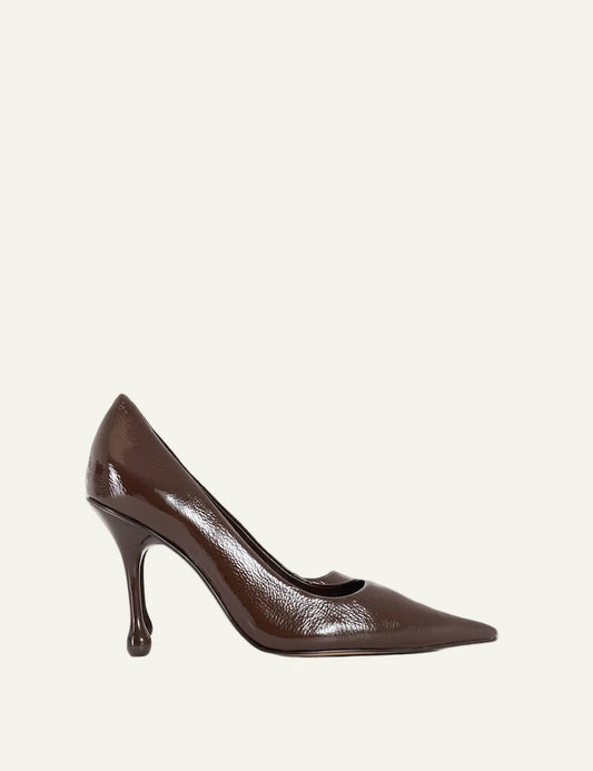 CARRANO LEATHER BROWN HEELS