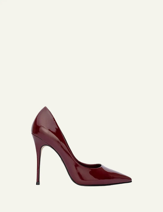 CARRANO MAHOGANY VERNI LEATHER HEELS 11CM