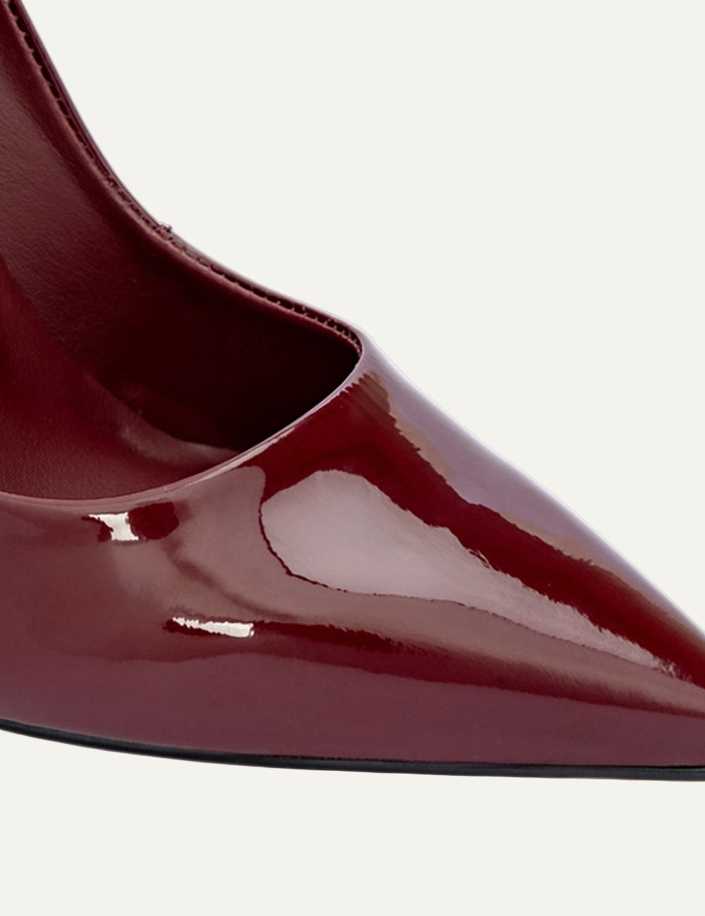 CARRANO MAHOGANY VERNI LEATHER HEELS 11CM