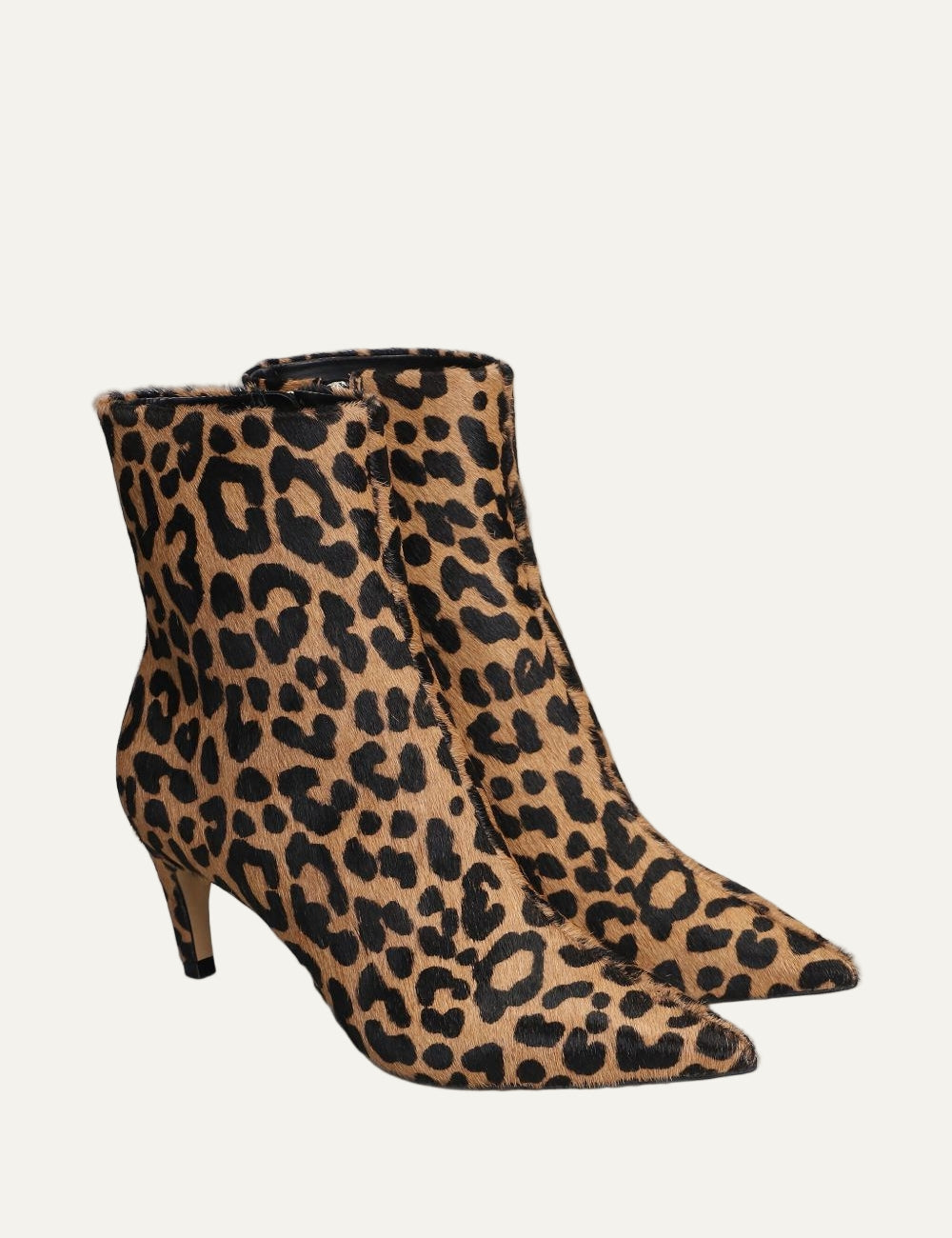 CARRANO LEATHER LEOPARD BOOTIES