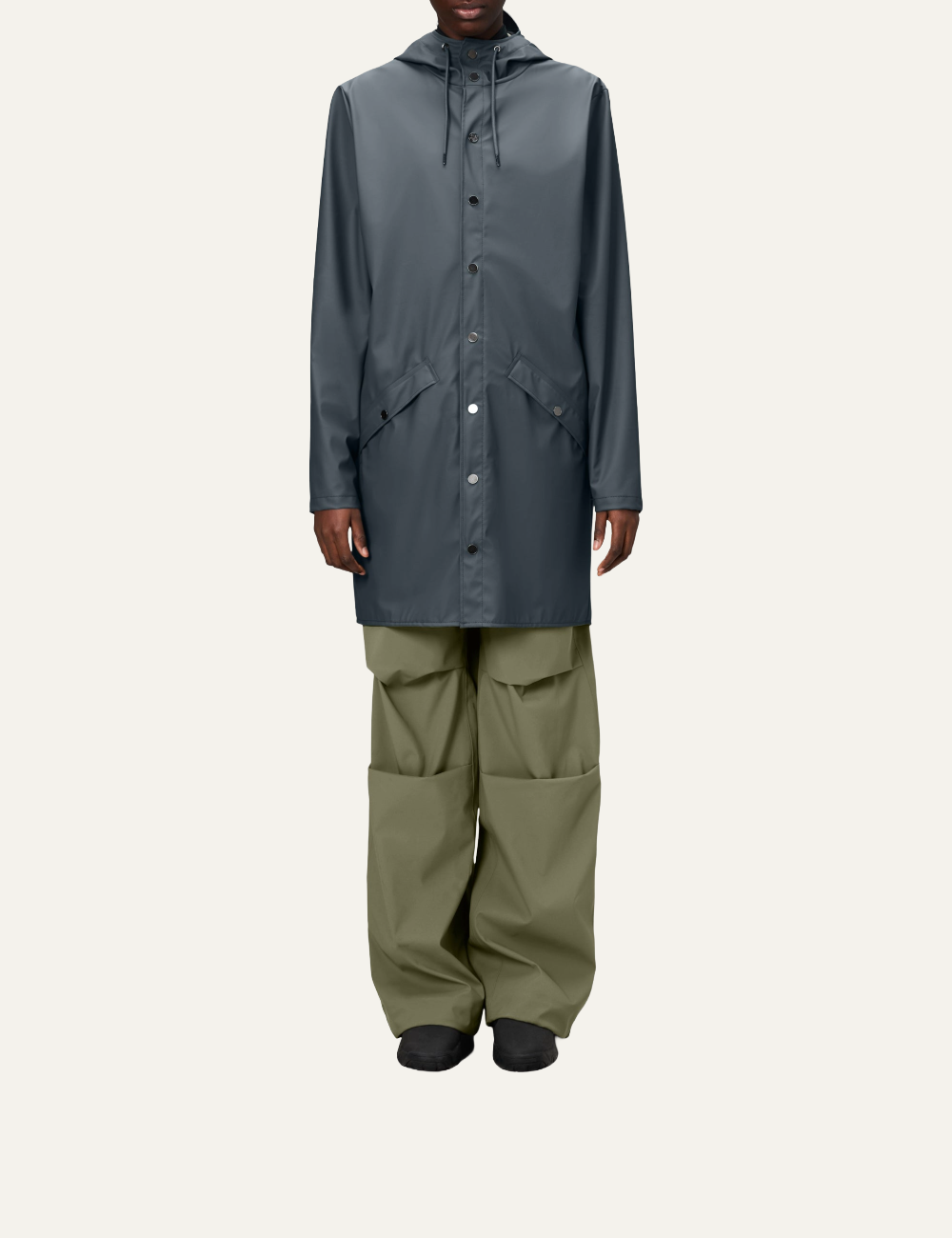 RAINS Long Jacket W3 Lagoon