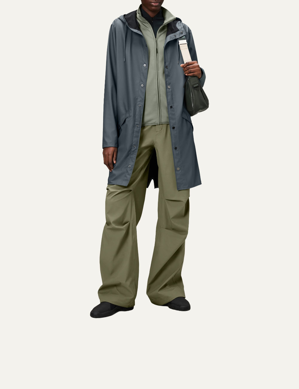 RAINS Long Jacket W3 Lagoon