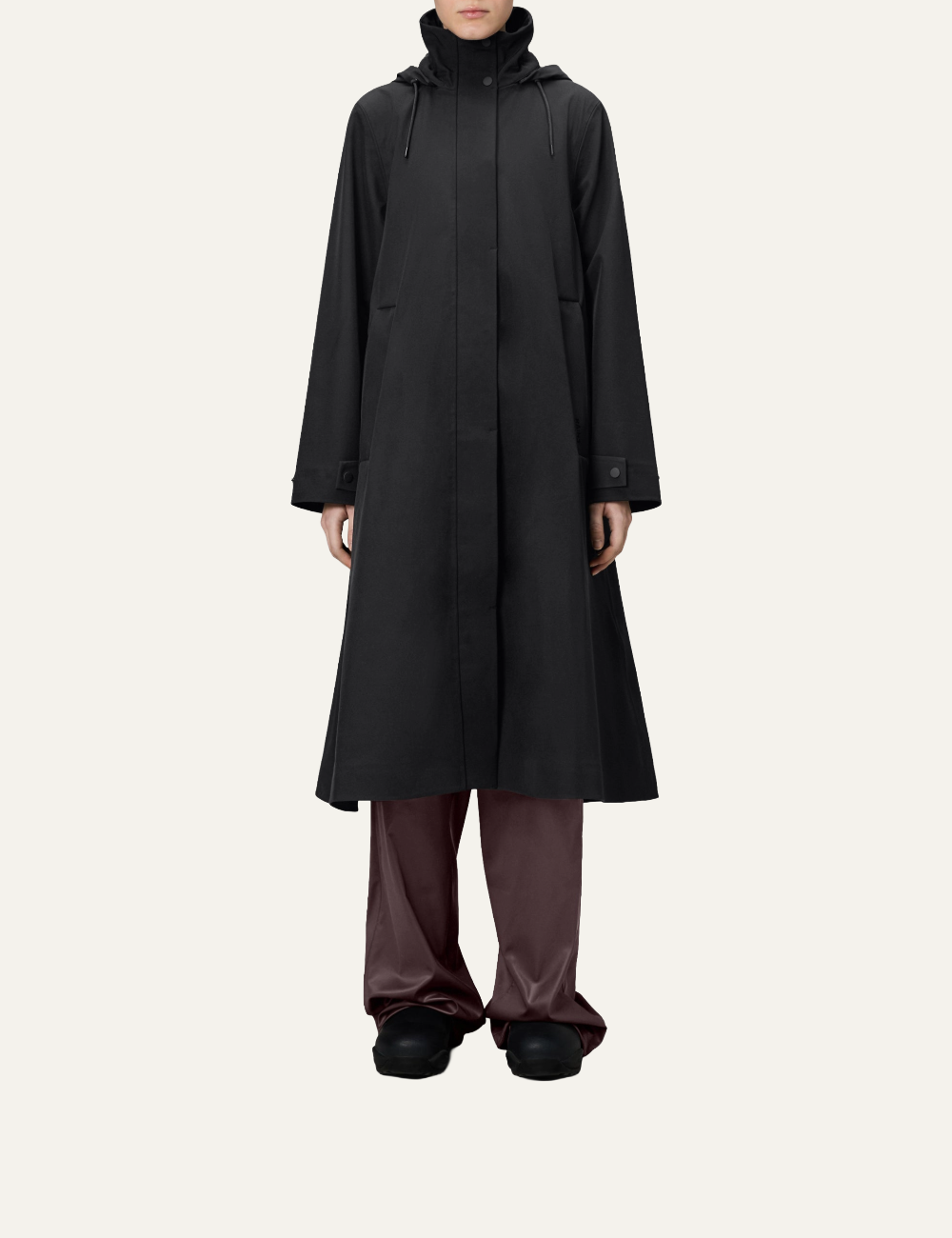 RAINS Suva Vision Softshell A-Line Jacket Black