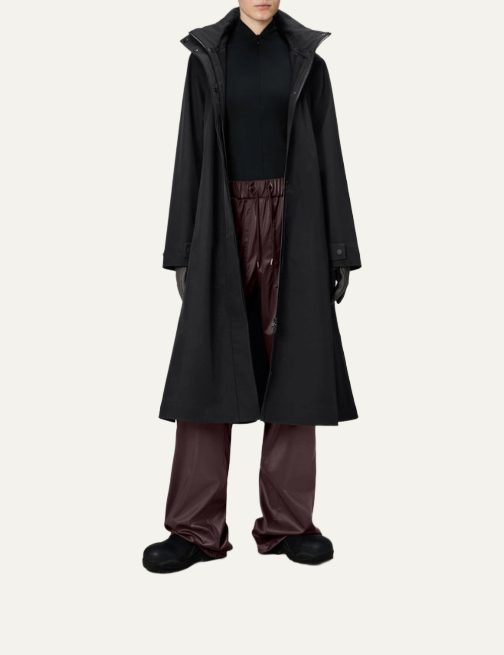 RAINS Suva Vision Softshell A-Line Jacket Black