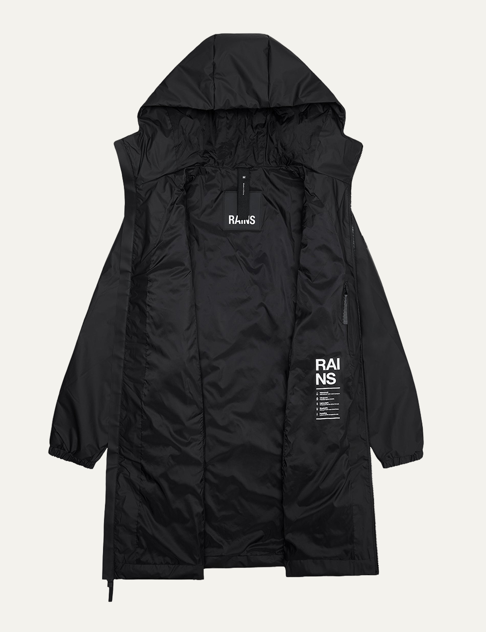 RAINS LOGJA LONG JACKET CURVE