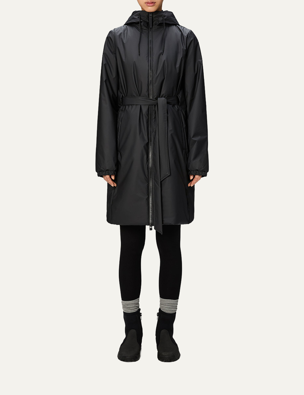 RAINS LOGJA LONG JACKET CURVE