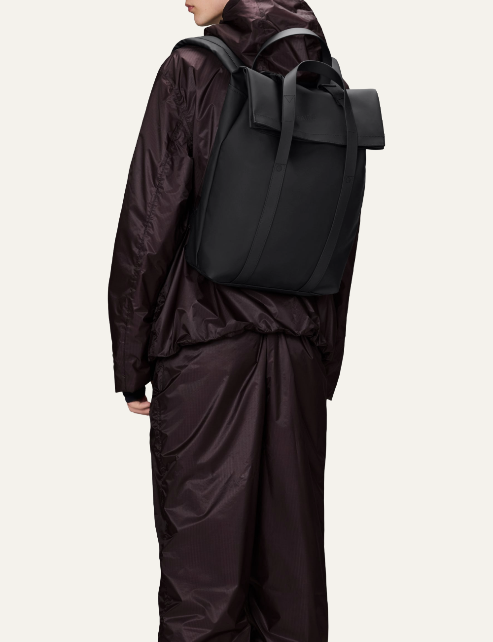 RAINS 2 Way Tote Backpack W3 Black